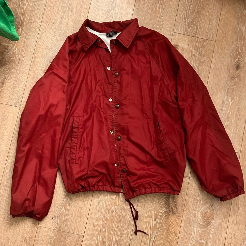 Vintage Burgundy Coach Jacket